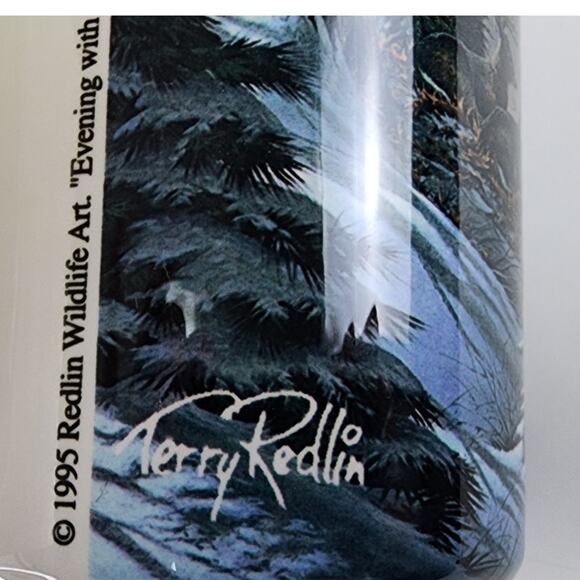 VTG Terry Redlin 1995 "Evening With Friends" Wildlife Art Coffee Mug Collectible - Picture 4 of 7